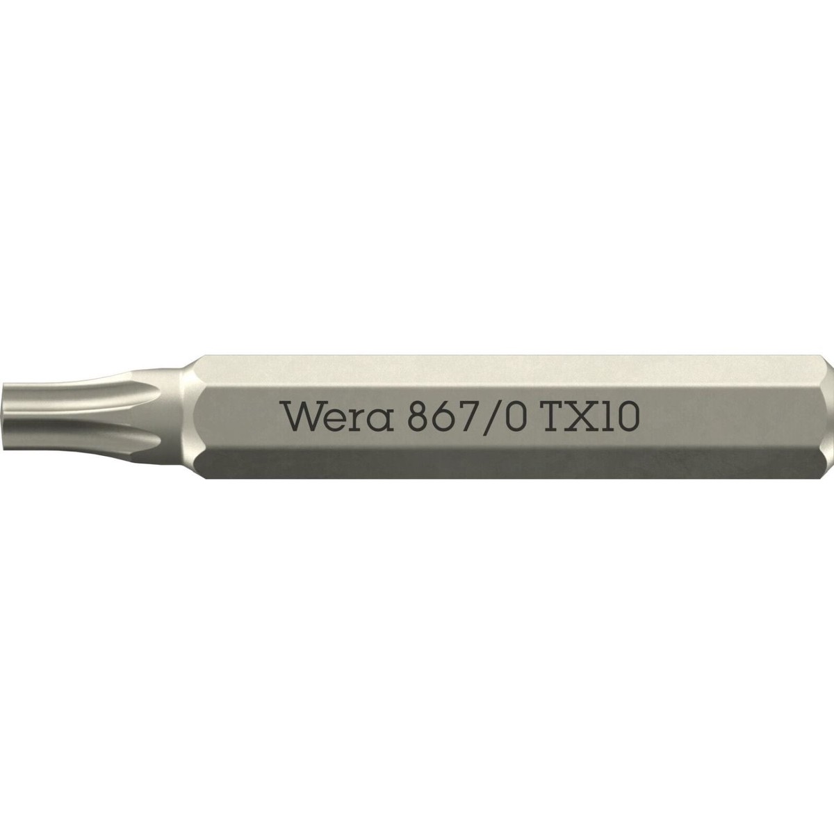Wera 867/0 Micro Bit For Torx Socket Screws, Torx 10x30-mm.
