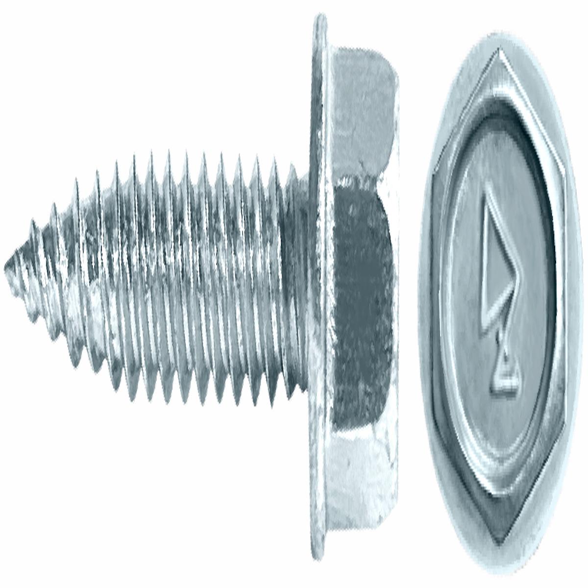 ZIP ULTRA SHARP POINT SCREWS - UNSLOTTED HEX WASHER HEAD (ZINC)