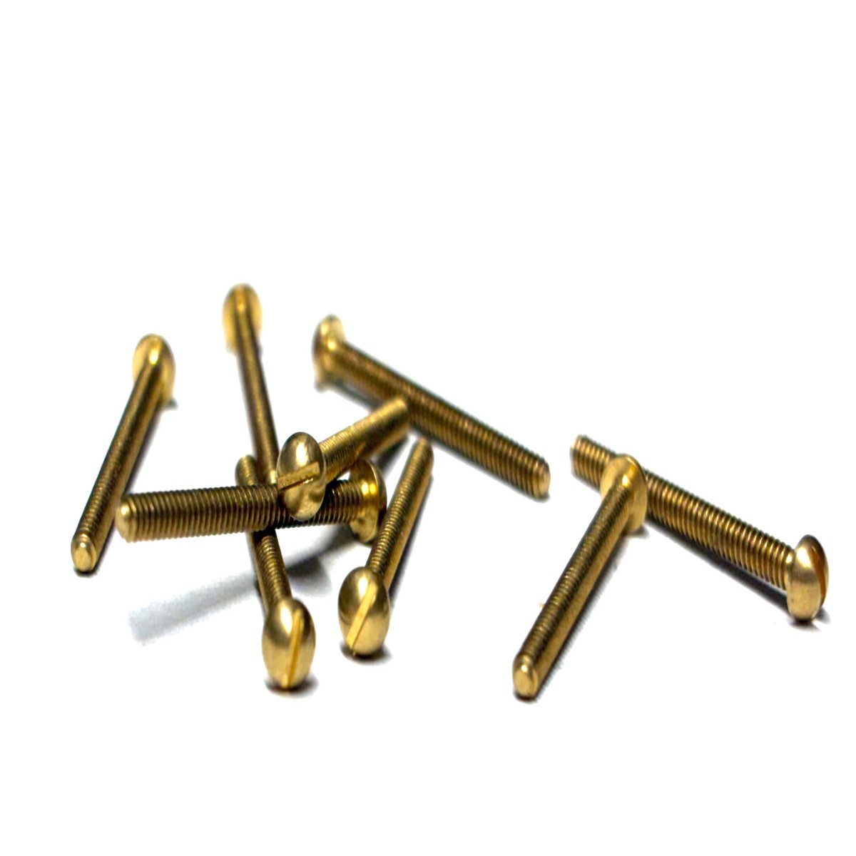 (RMB0008) BRASS ROUND HEAD MACHINE SCREW 0-80 X 1/2" - 100 pcs/pkg