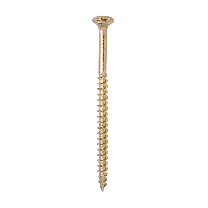 TIMCO Solo Chipboard & Woodscrews - PZ - Double Countersunk - Yellow - 6.0 x 100 - 100 Pieces Box