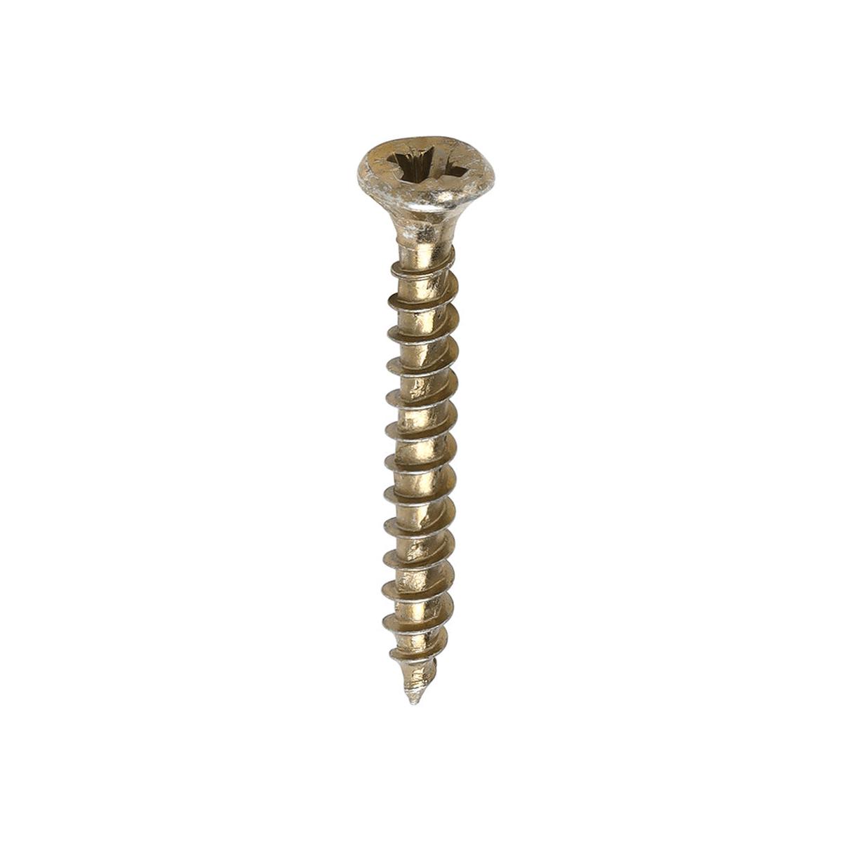 TIMCO Velocity Premium Multi-Use Screws - PZ - Double Countersunk - Yellow - 3.5 x 30 - 200 Pieces Box