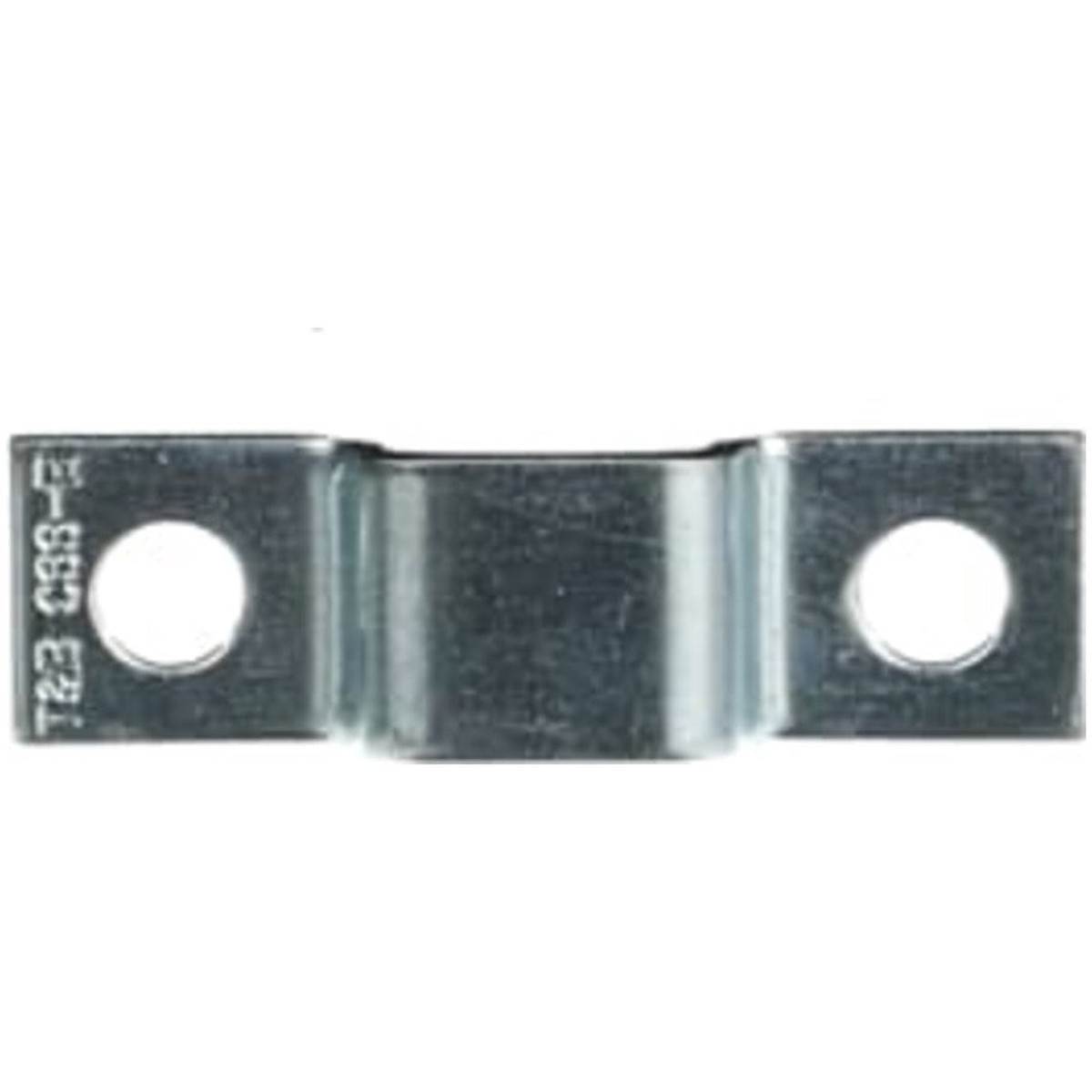 Zinc Plated Steel Screw Mount Base For Deltec Strap, (2) 0.26 in. Dia. Mounting Holes