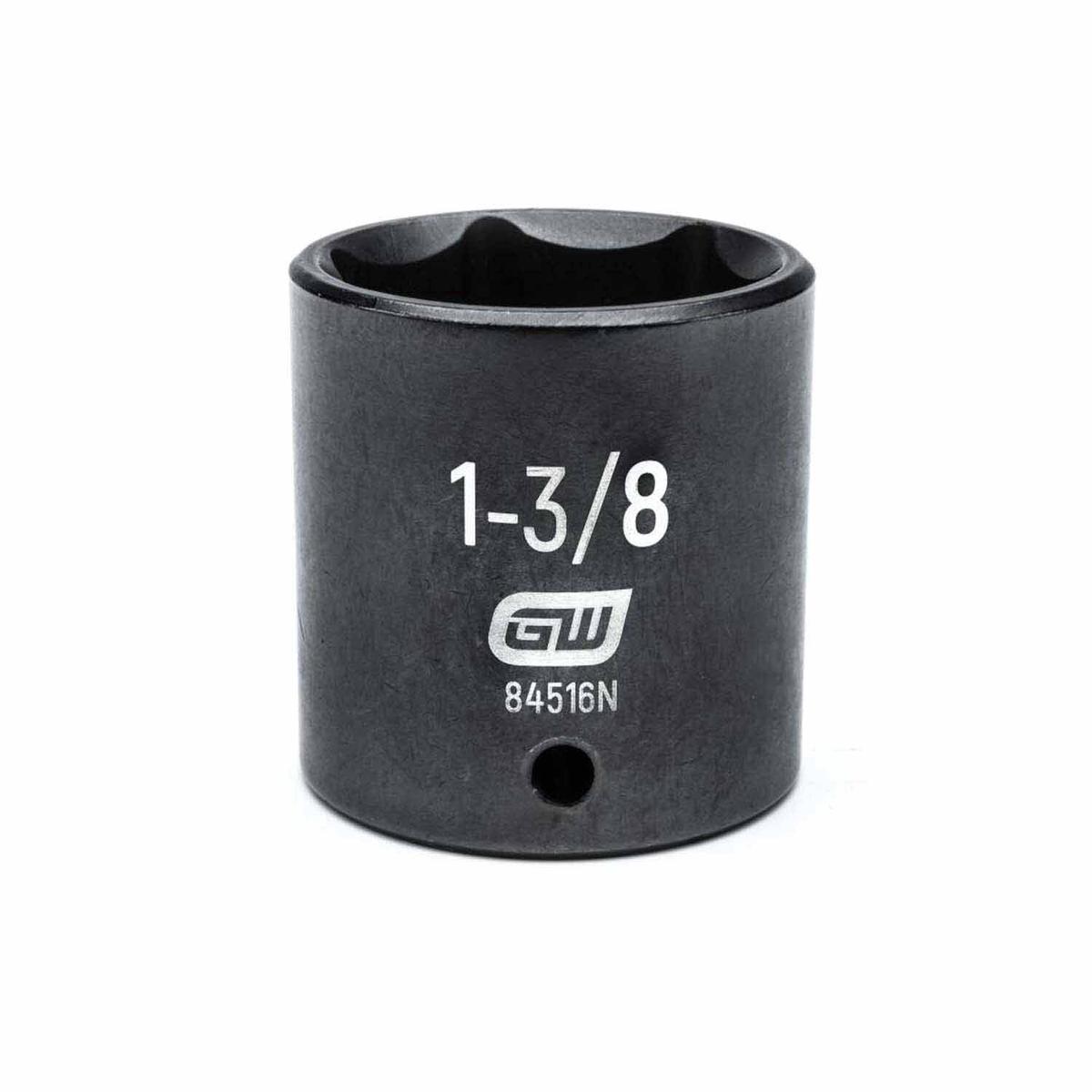 Gearwrench 84516N 12 Drive 6 Point Standard Impact SAE Socket 1-38