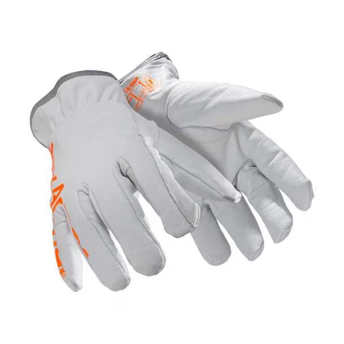 HexArmor 4066-M (8) Chrome SLT 10 in Cut Resistant Leather Safety Gloves Medium (1 Pair)