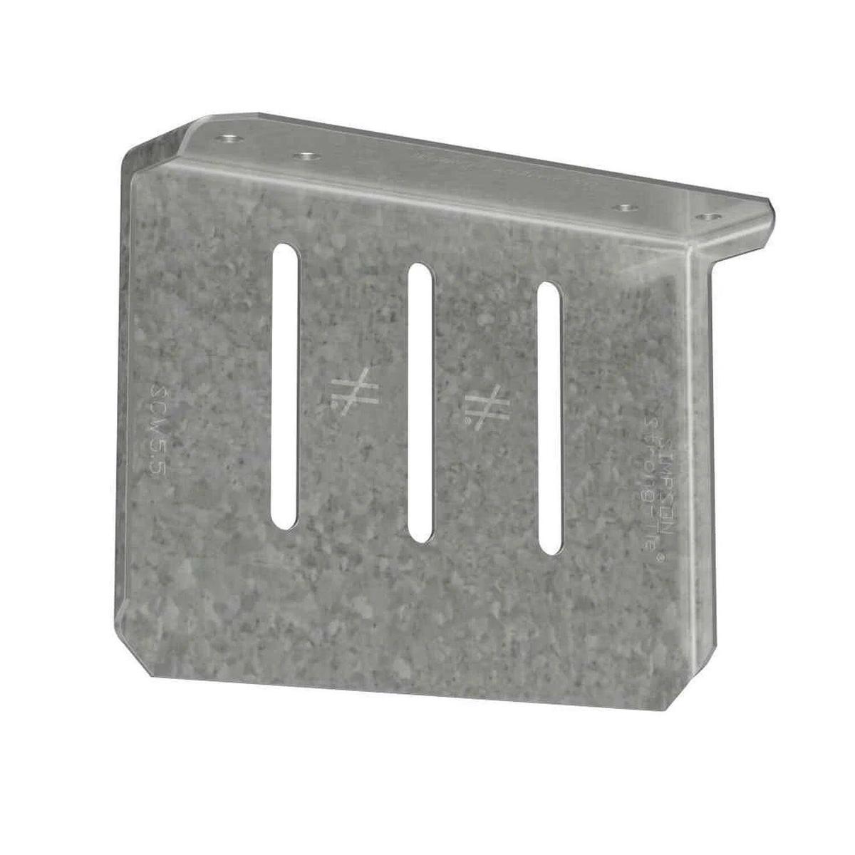 Simpson Strong-Tie SCW55-KT (5-12 x 54 mil) 16 Gauge SCW Head-of-Wall Slide-Clip Connector with Screws G90 Galvanized (25 Pack)
