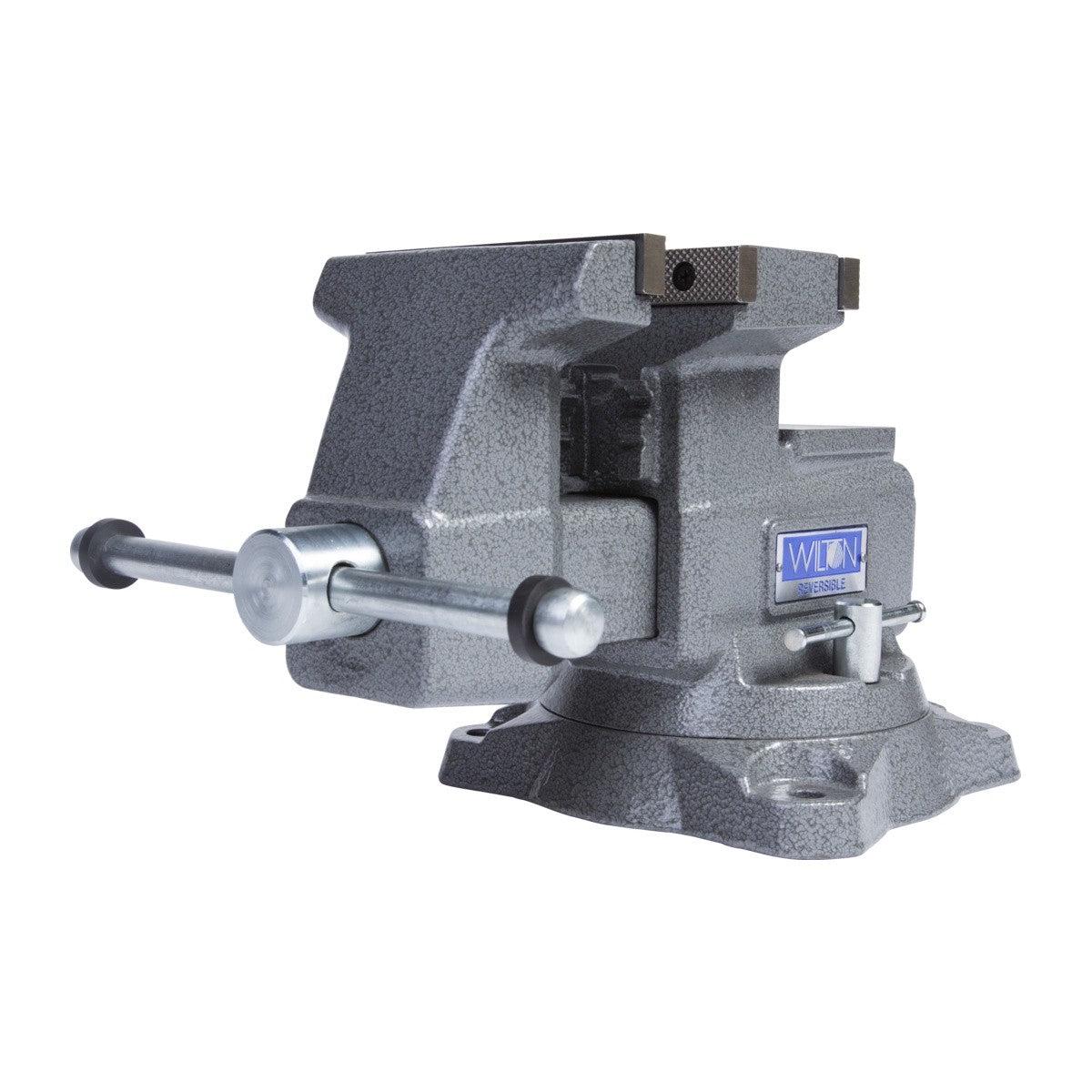 Wilton WL9-28821 4550R Reversible Bench Vise with 5-12 Jaw Width and 360 Degree Swivel Base