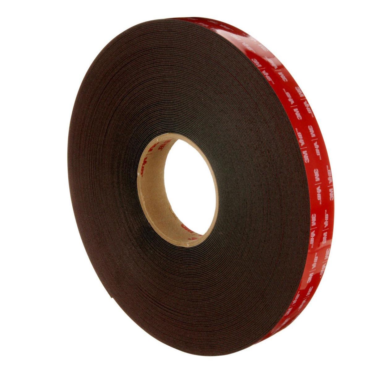3M 5952 VHB Tape Double-Sided Acrylic Foam Mounting Tape 34 in x 36 yd 45 mil Black (7000144712)
