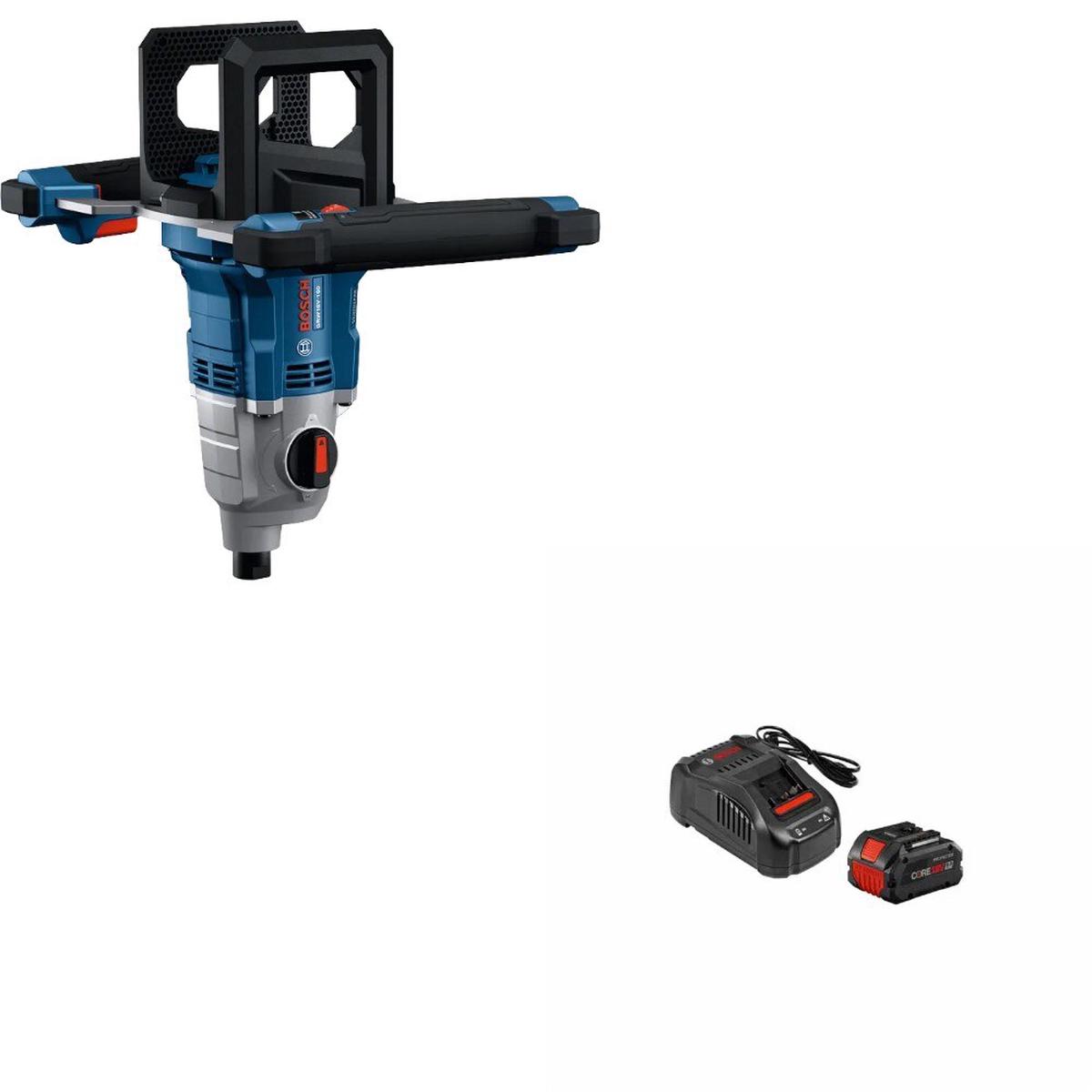 Bosch GRW18V-160N Mud Mixer Kit W FREE GXS18V-12N14 80Ah Starter Kit