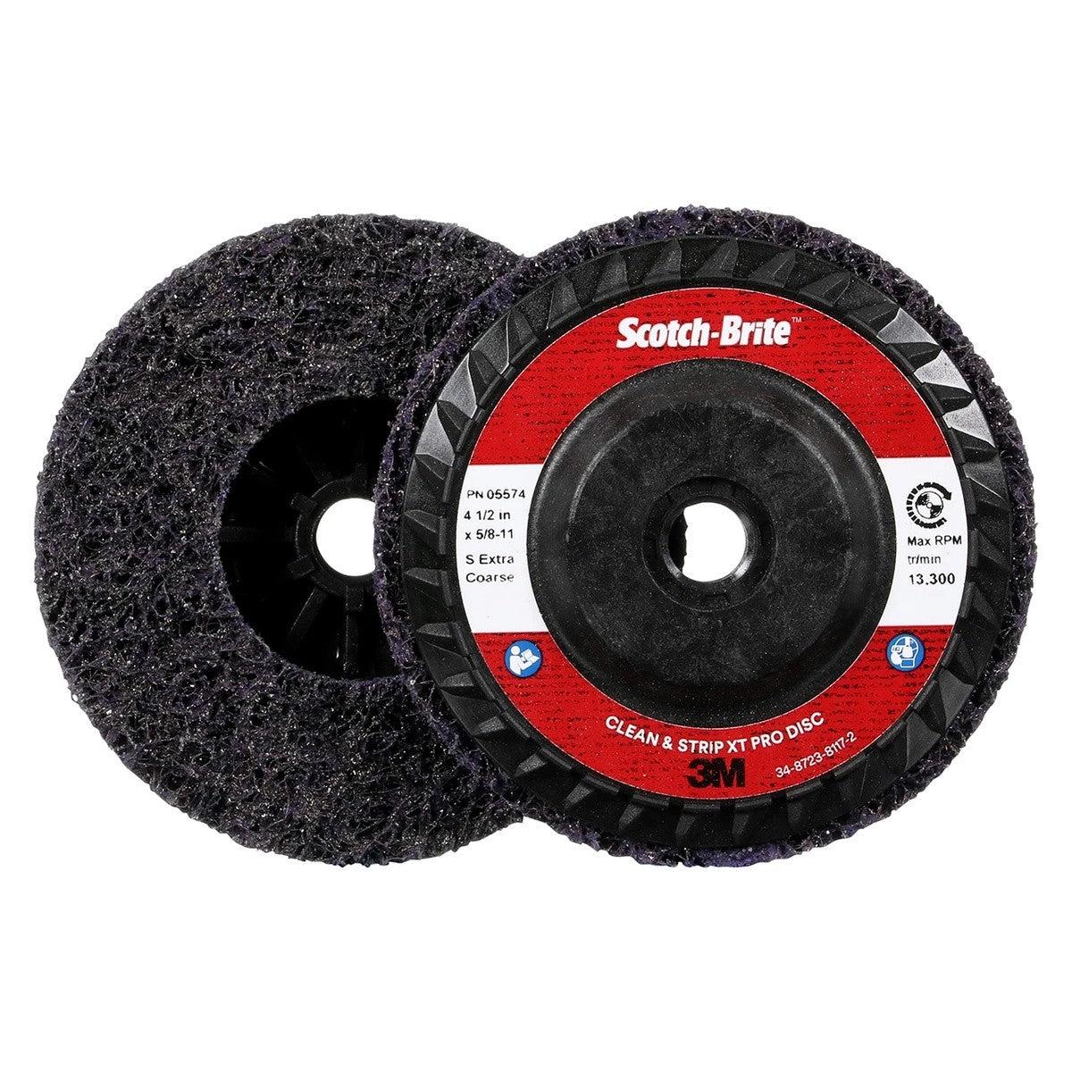 3M 29900 Scotch-Brite Clean and Strip XT Pro Disc Type 27 4-12 x 58-11 Extra Coarse
