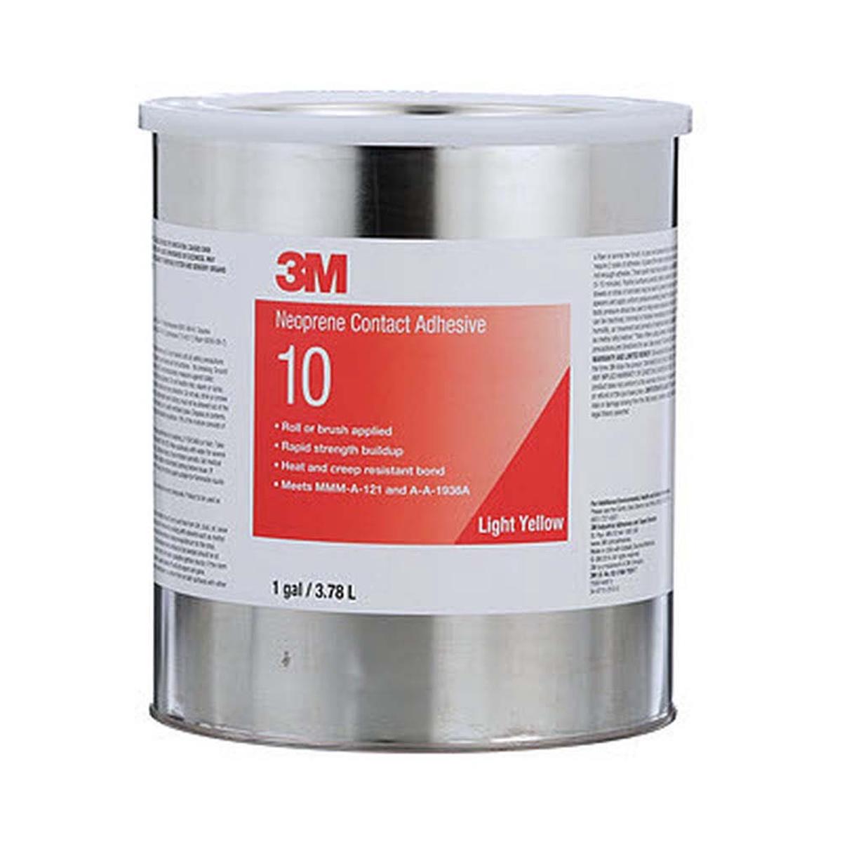 3M 10 Neoprene Contact Adhesive Light Yellow 1 Gallon Can (7000144610)