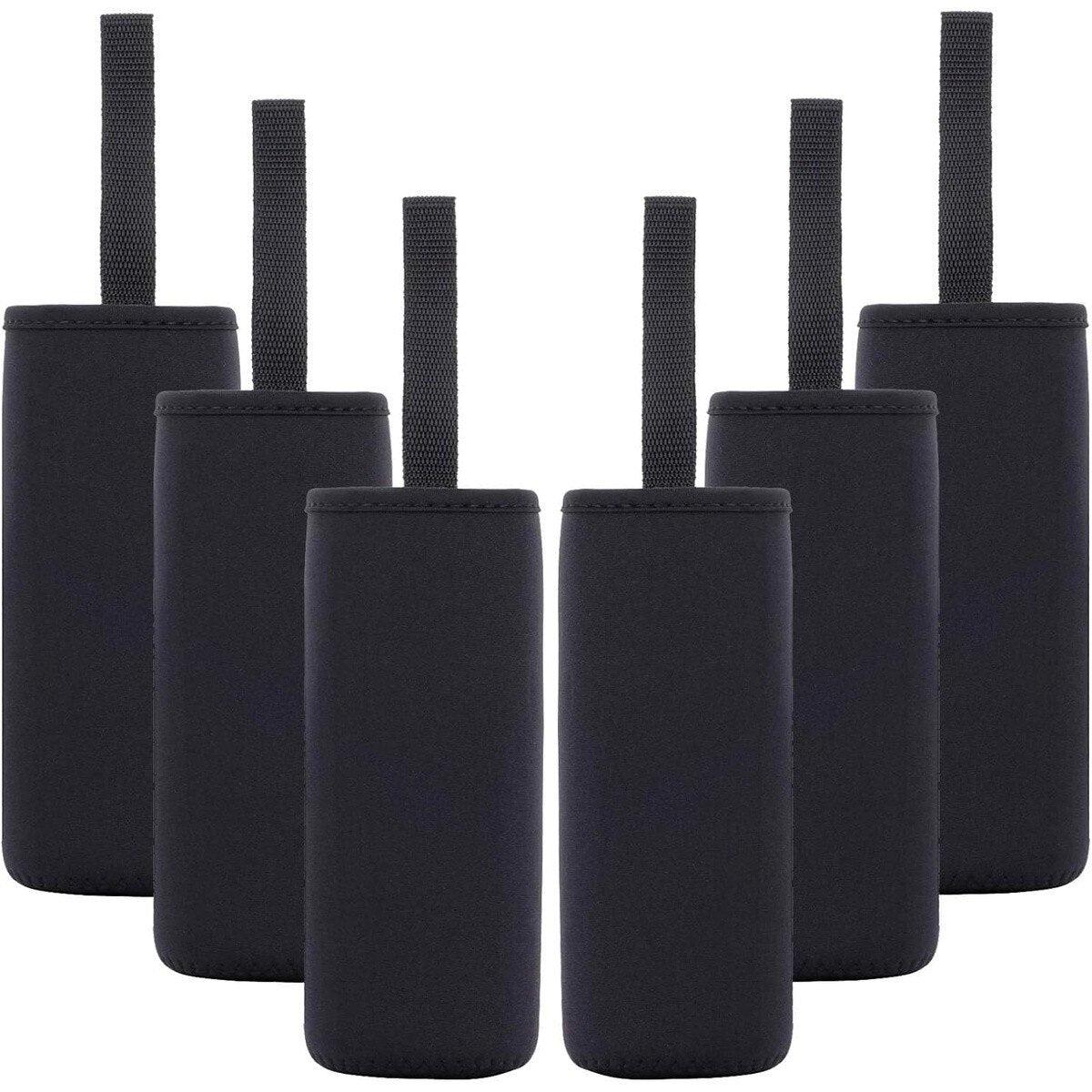 STARVAST SVUS-BottleSleeve-6-BK-170804fa Neoprene Water Bottle Sleeve Insulators 268 x 728 Black (6 Pack)