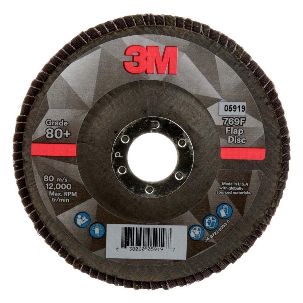 3M 769F Flap Disc 80 T27 5 in x 78 in (7100178124) (10 Pack)