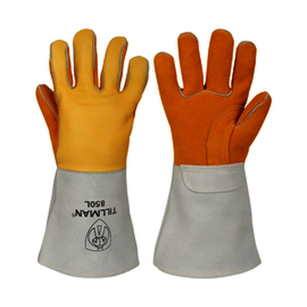 Tillman 850-S 14 Premium Elkskin Leather Stick Welding Gloves Small