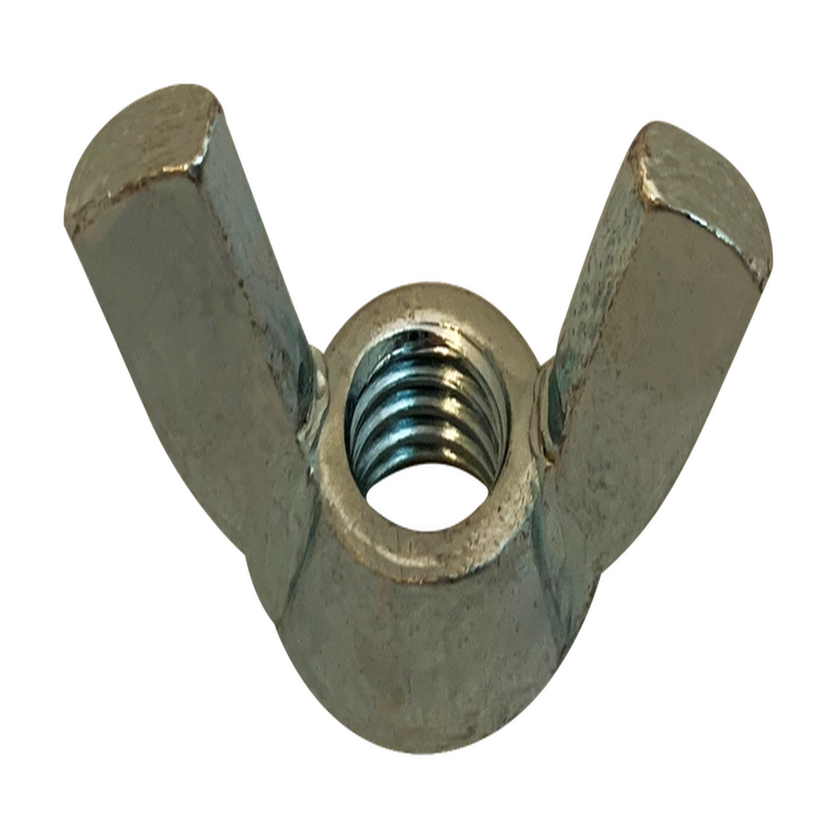 #10-32 X 1/2" Wing Nuts | Stamped | Type D | Steel Zinc Plated (200 / Pkg.)