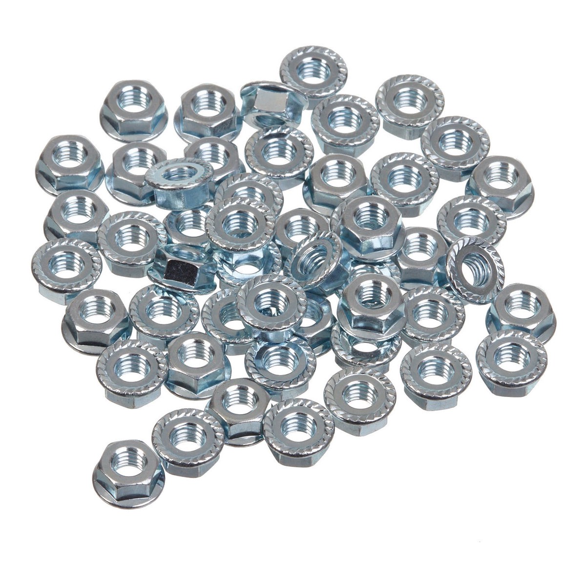 WMP Nut Flange - 6 x 1.0mm (50 Pack)