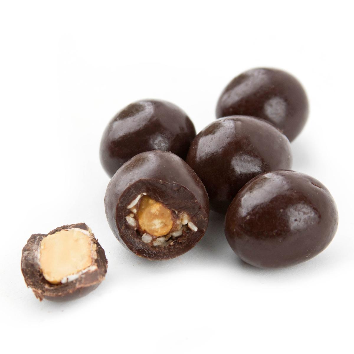 Wholesale Dark Chocolate Covered Peanuts - 10 LB Case