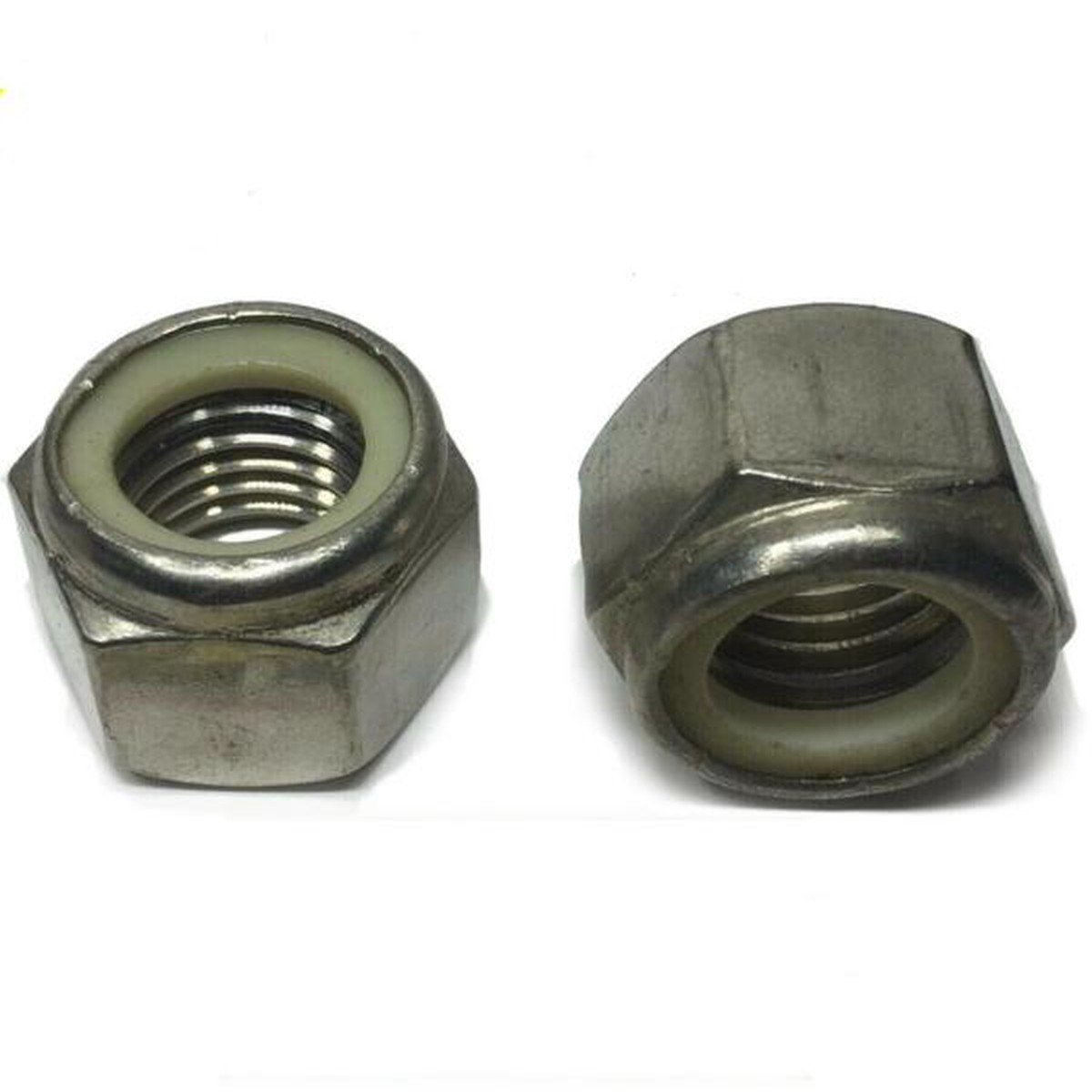 (Qty 10) 7/8"-9 Stainless Steel Nylon Insert Lock Hex Nut UNC Nylock