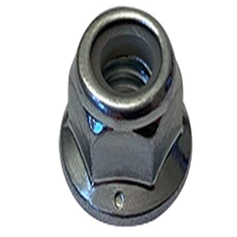 [100 PKG] Hex Flange Lock Nuts Nylon Insert 18/8 Stainless 10/32