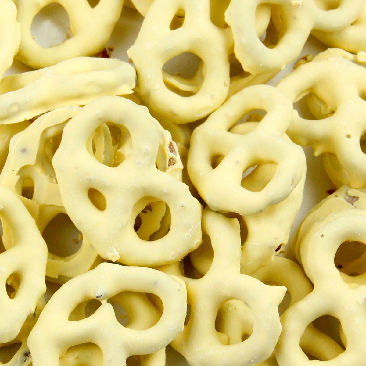 Yellow Yogurt Covered Pretzels - Lemon & Crme