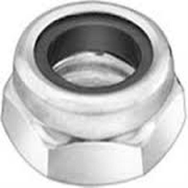 [10 PKG] Hex Lock Nuts NTM NTE Nylon Insert Thin Height Steel Zinc 1-1/4-12