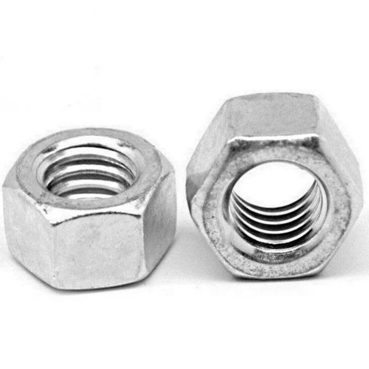 (Qty 1,500) 7/16"-14 Low Carbon Grade 2 Finished Hex Nuts Zinc Plated Bulk Box