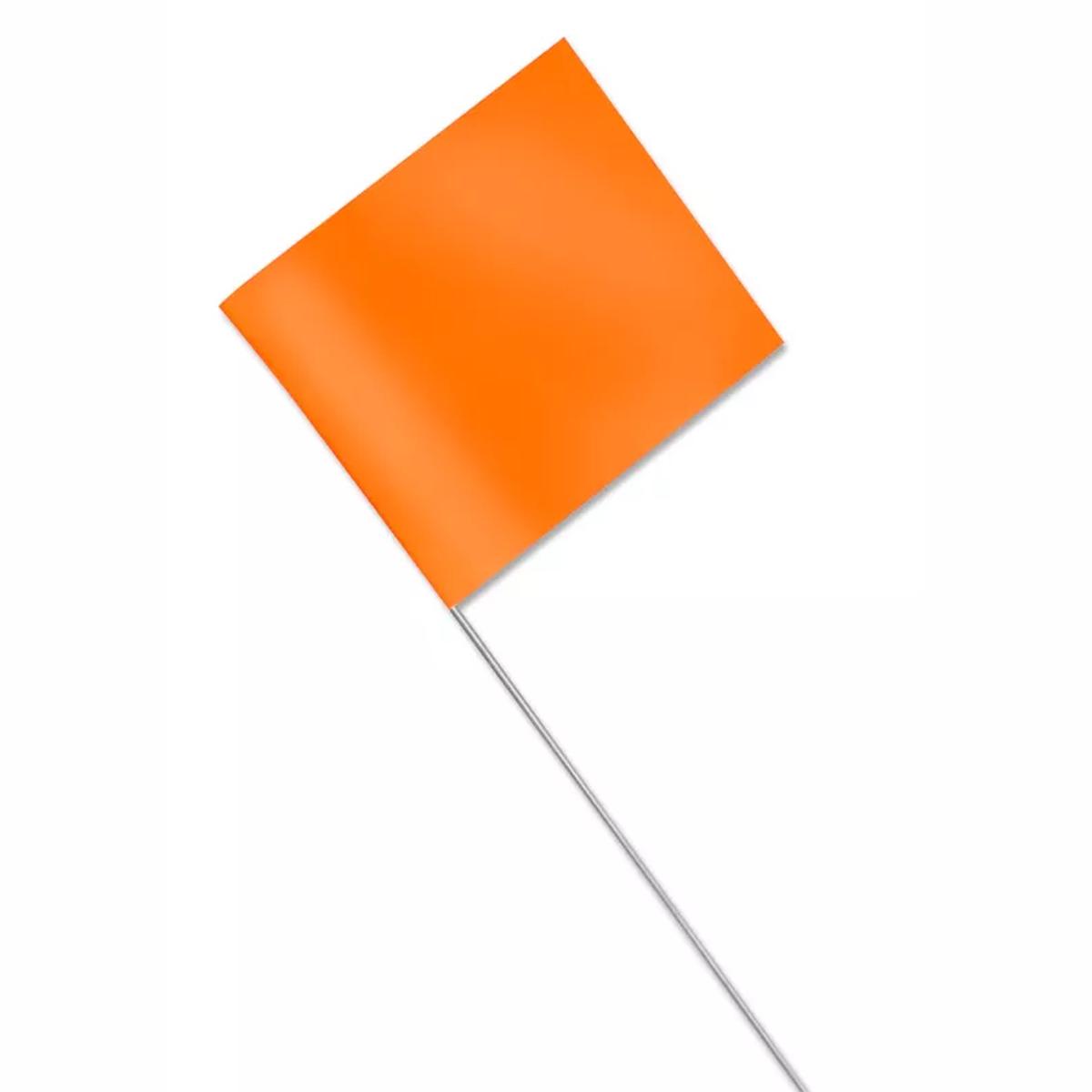 Wire Flags - Fluorescent Orange