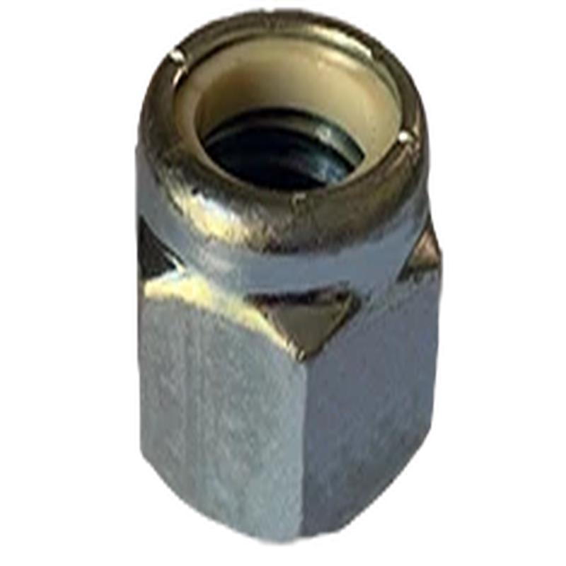 [100 PKG] Heavy Hex Lock Nuts NU Nylon Inserts Steel Zinc 5/8-11