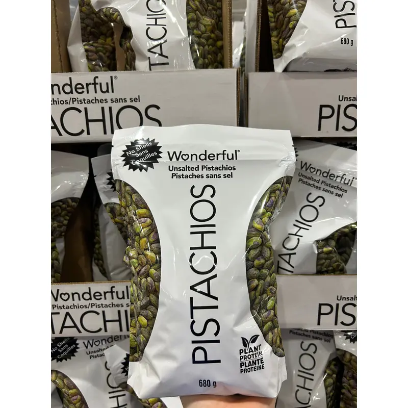 Wonderful Unsalted Pistachios - 1 x 680 Grmas