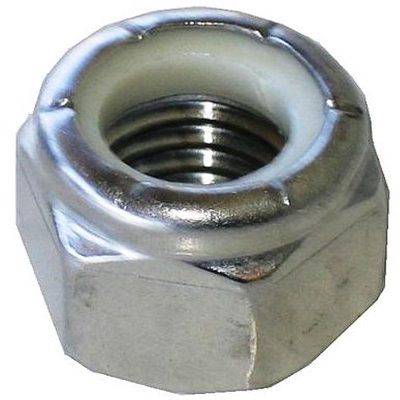 [10 PKG] Heavy Hex Lock Nuts NTU Nylon Inserts Thin Height Steel Zinc 1-1/2-6