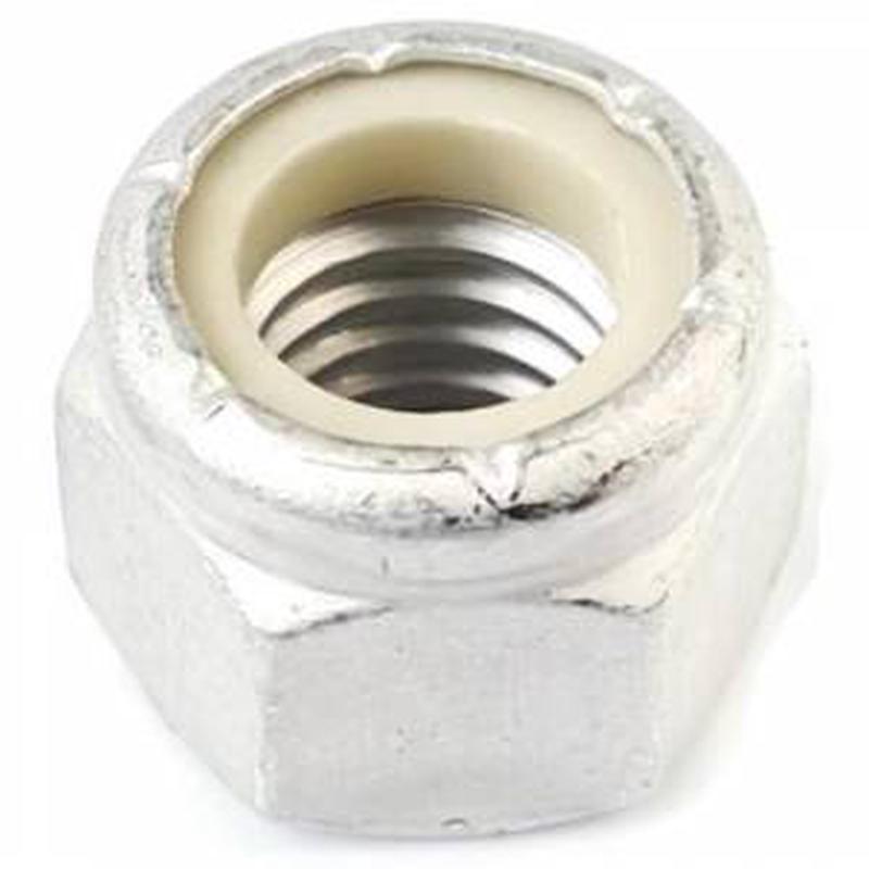 [100 PKG] Hex Lock Nuts Nylon Insert Aluminum 10/24