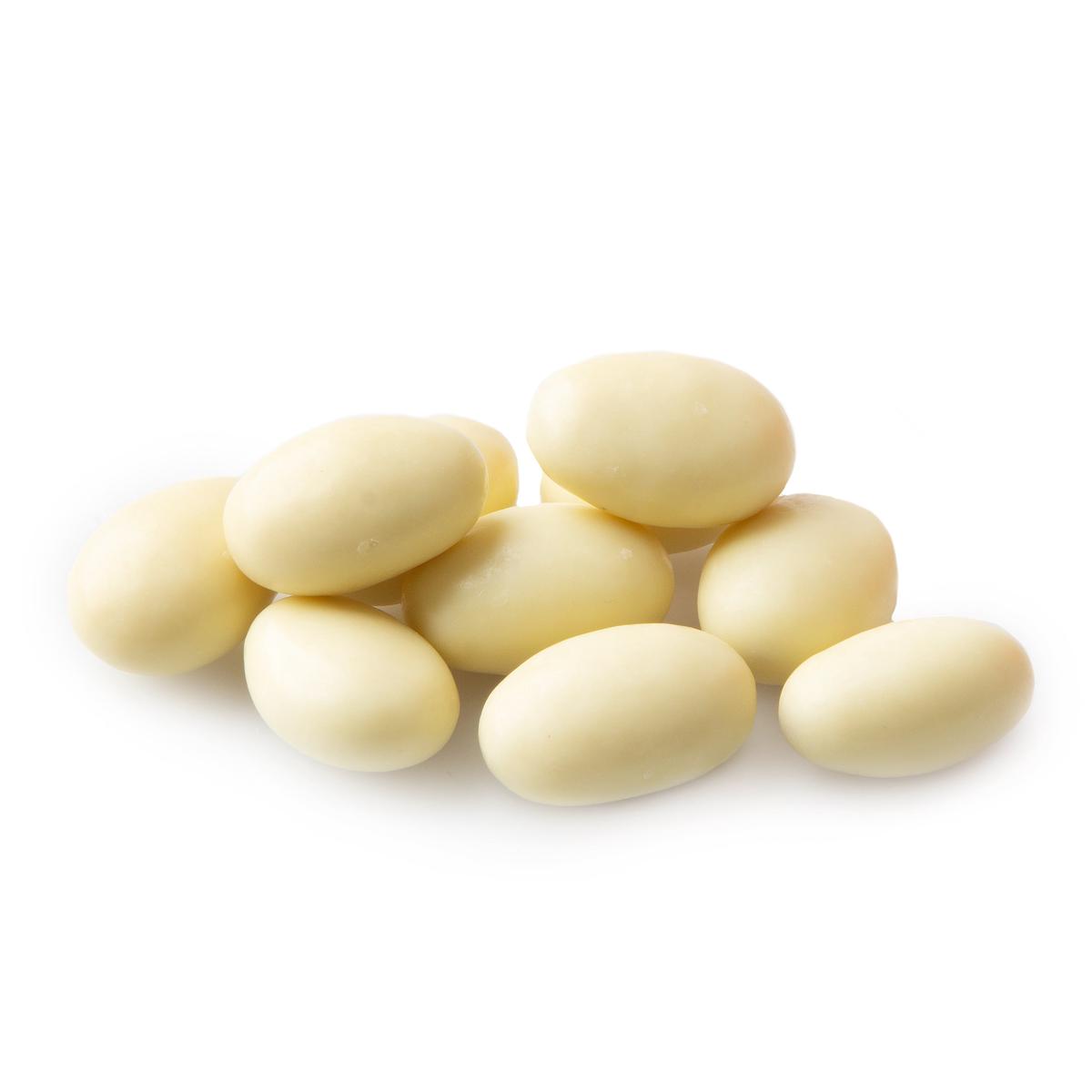 White Milk Chocolate Covered Almonds 1LB Bag